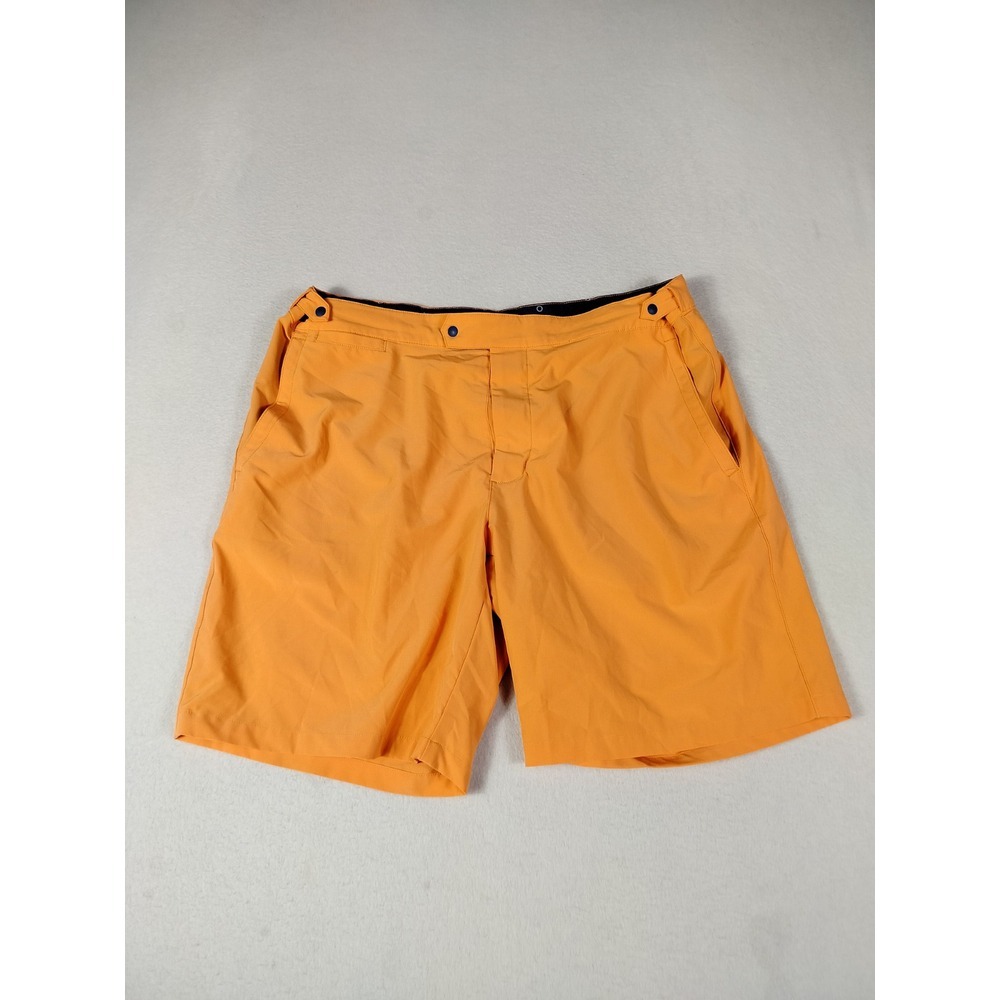 B. Draddy Shorts Men's Large Orange Blue Minimalist‎ Classiccore Golf Athletic